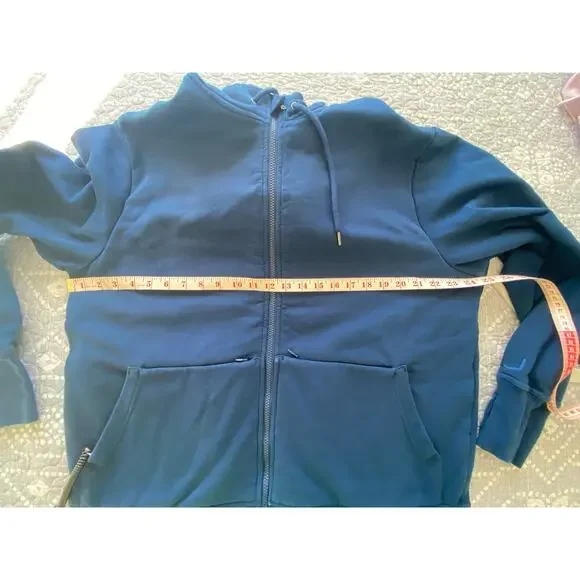 SCOTTeVEST Men's Hoodie 21 Pocket Full Zip Blue Size Large - Picture 10 of 10